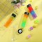 24 Pcs Clear Plastic Bottles Empty Sensory Bottles with Caps (Black Lid)